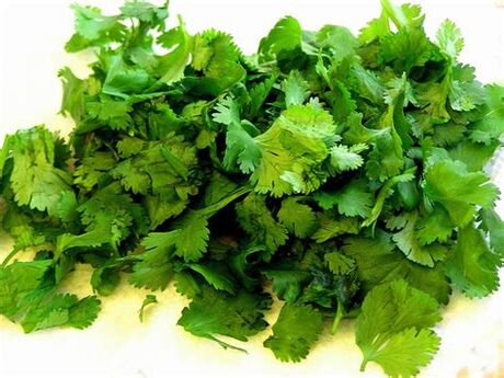 Cilantro contains vitamins A, B and C which are beneficial for male potency. 